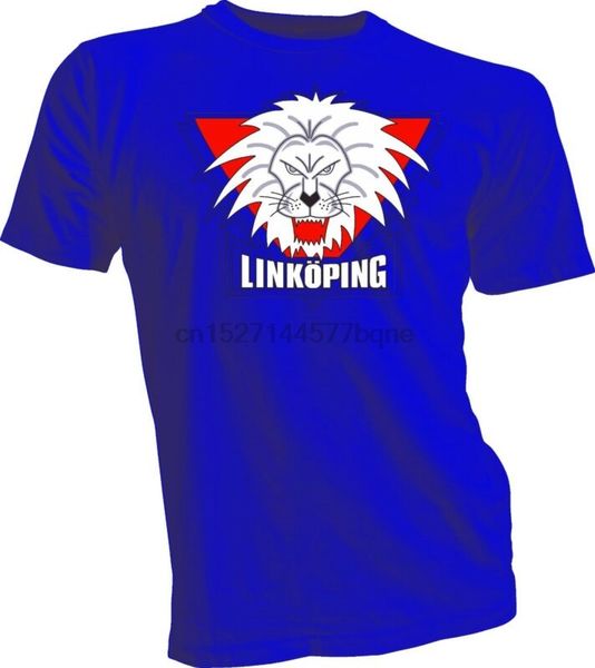 linkopings hc lhc cluben shl sweden professional hockey blue t-shirt new swedish