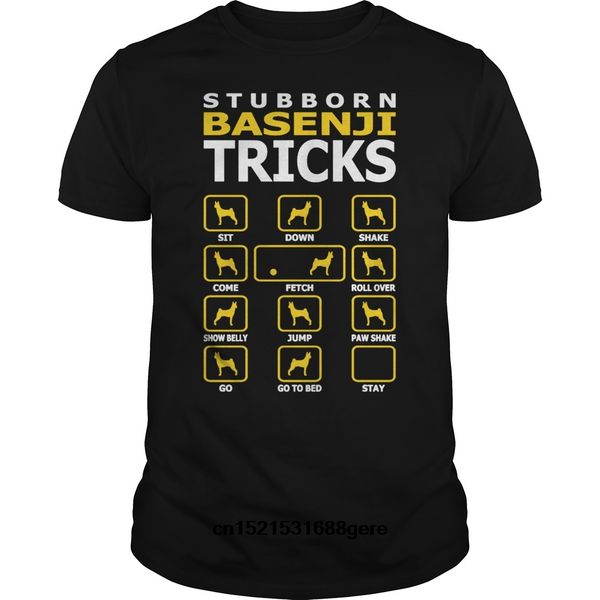 funny t shirt stubborn basenji dog tricks funny tshirt t-shirts tshirt men tee