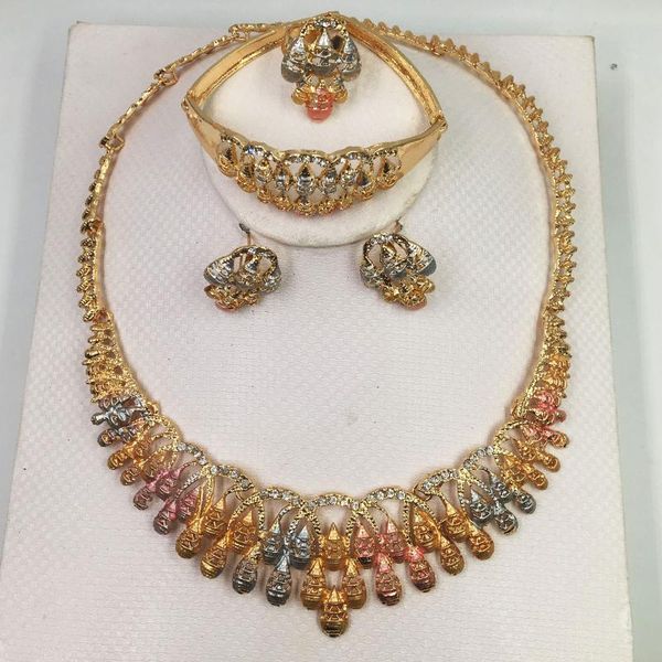 fashion jewelry wedding set in african protective color dubai italian women necklace earrings tourism jewelry, Silver
fashion jewelry wedding set in african protective color dubai italian women necklace earrings tourism jewelry, Silver