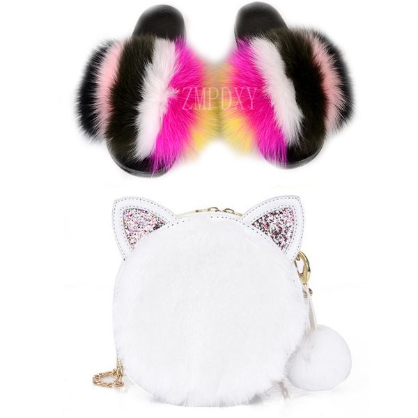 ladies summer real fur slippers fashion fluffy fur slippers women plush the chain bag cute fluffy luxury slides, Black
ladies summer real fur slippers fashion fluffy fur slippers women plush the chain bag cute fluffy luxury slides, Black