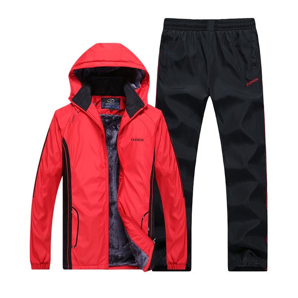 running sets men 2021 winter keep warm windproof sport suit hooded cashmere thickening fitness jogging training clothing, Black;blue
running sets men 2021 winter keep warm windproof sport suit hooded cashmere thickening fitness jogging training clothing, Black;blue