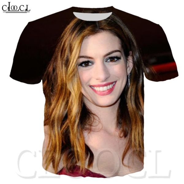 CLOOCL Men s T-Shirt 3D Print O-neck Star Anne Hathaway Unisex Fashion and Casual Clothes T-Shirt Plus Size Summer soft T Shirt
CLOOCL Men s T-Shirt 3D Print O-neck Star Anne Hathaway Unisex Fashion and Casual Clothes T-Shirt Plus Size Summer soft T Shirt