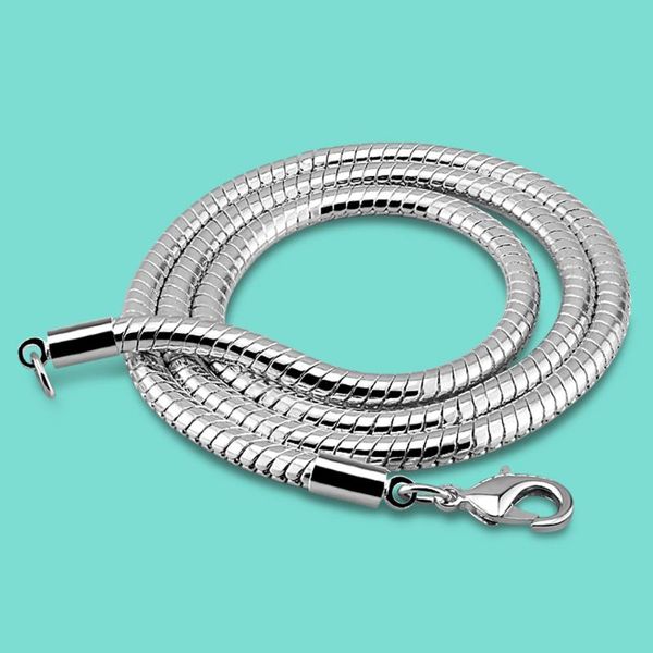 chains 4mm 925 sterling chain silver snake necklace 20/22 inch solid lobster clasp for men jewelry collana
chains 4mm 925 sterling chain silver snake necklace 20/22 inch solid lobster clasp for men jewelry collana