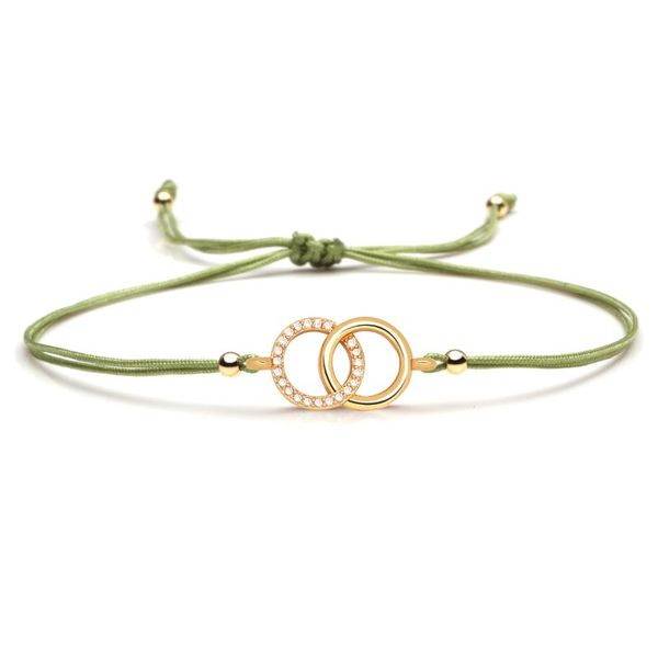 white cubic zirconia double interlaced linked circle charm bracelet women men chic cz slide knot green red blue string jewelry, Golden;silver
white cubic zirconia double interlaced linked circle charm bracelet women men chic cz slide knot green red blue string jewelry, Golden;silver