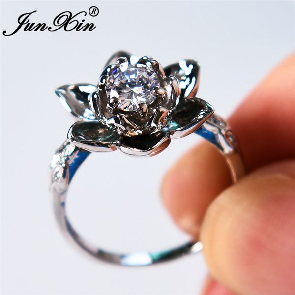 wedding rings junxin charm lotus flower female ring white gold filled real zircon inlay for women engagement jewelry gift, Slivery;golden
wedding rings junxin charm lotus flower female ring white gold filled real zircon inlay for women engagement jewelry gift, Slivery;golden