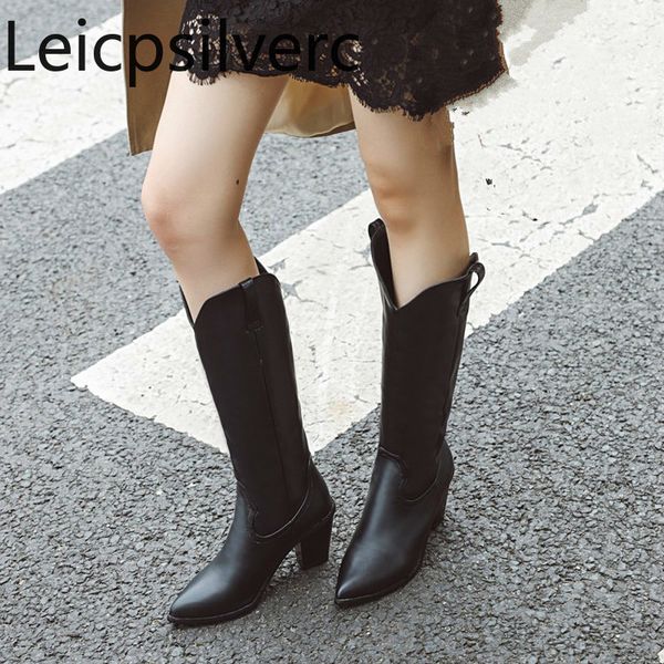 женские сапоги новая осень и зима моды молния обувь остроконечные толстый каблук середины пятки высокая труба женщины плюс размер 33-43, Black
женские сапоги новая осень и зима моды молния обувь остроконечные толстый каблук середины пятки высокая труба женщины плюс размер 33-43, Black