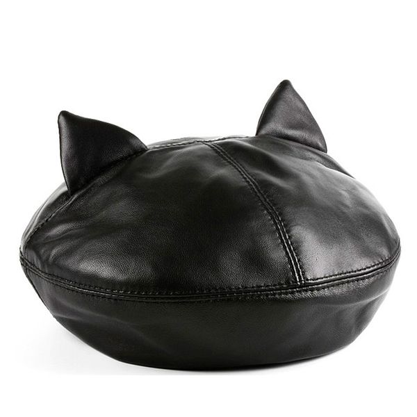 autumn winter berets cat ears painter cap beret fashion real leather hats for women french hat solid color pumpkin caps, Blue;gray
autumn winter berets cat ears painter cap beret fashion real leather hats for women french hat solid color pumpkin caps, Blue;gray