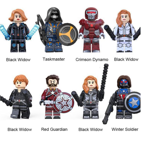 marvel super hero black widow taskmaster crimson dynamo red guardian winter soldier mini action figure toy building blocks for collection
marvel super hero black widow taskmaster crimson dynamo red guardian winter soldier mini action figure toy building blocks for collection