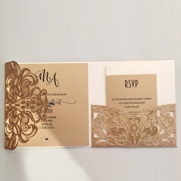 luxury wedding invitation set lace laser cut invitation with rsvp cards customized wedding invitations - set of 50
luxury wedding invitation set lace laser cut invitation with rsvp cards customized wedding invitations - set of 50