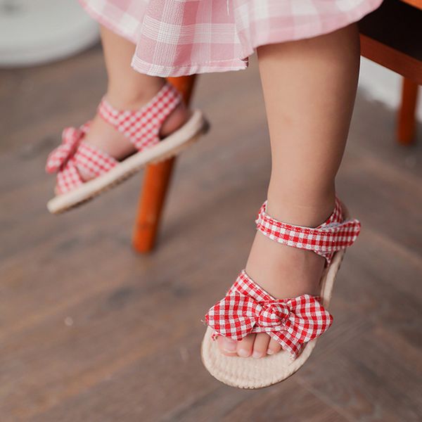 summer 2020 new children grid shoes children sandals bow princess shoes soft bottom beach girls cotton sandals baby, Black;red
summer 2020 new children grid shoes children sandals bow princess shoes soft bottom beach girls cotton sandals baby, Black;red