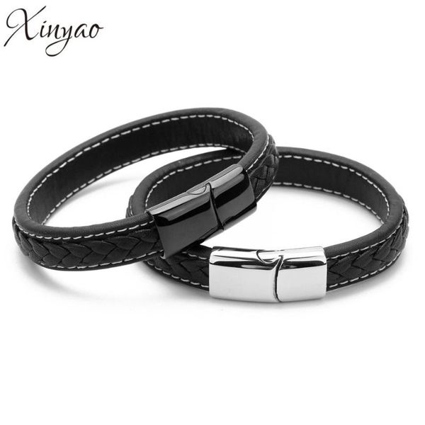 xinyao 19/21cm 100 % genuine leather bracelet men stainlees steel cuff bracelets & bangles male jewelry gifts, Golden;silver
xinyao 19/21cm 100 % genuine leather bracelet men stainlees steel cuff bracelets & bangles male jewelry gifts, Golden;silver