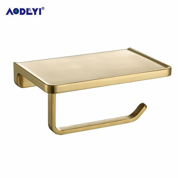 brushed gold toilet paper holder wall mount tissue roll hanger phone platform wall mount bathroom hardware accessories set t200425
brushed gold toilet paper holder wall mount tissue roll hanger phone platform wall mount bathroom hardware accessories set t200425