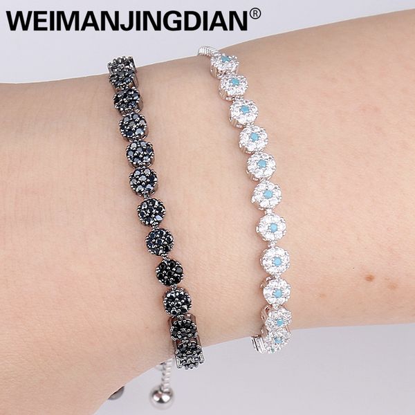 weimanjingdian cubic zirconia black / fuschia / blue cz crystal small flower bolo bracelets for women zircon jewelry collections
weimanjingdian cubic zirconia black / fuschia / blue cz crystal small flower bolo bracelets for women zircon jewelry collections