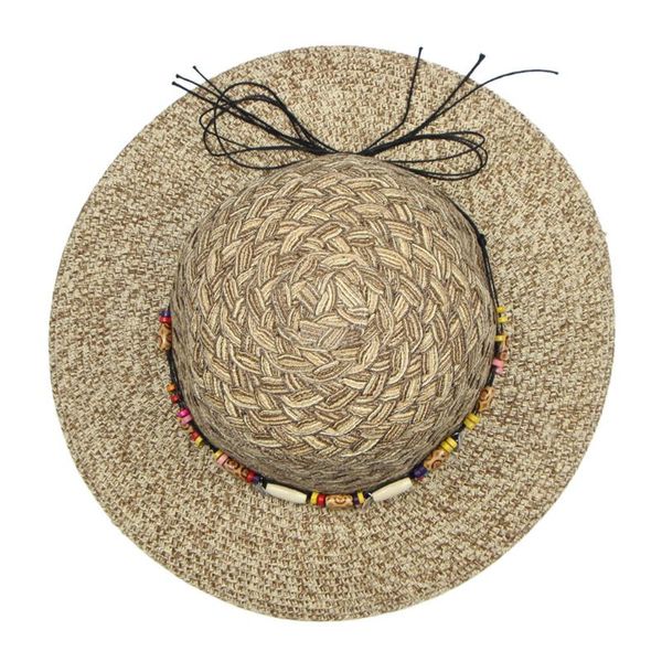 wide brim hats large brimmed flat sun cap beach straw hat floppy bead paper summer retro bohemian style women y704, Blue;gray
wide brim hats large brimmed flat sun cap beach straw hat floppy bead paper summer retro bohemian style women y704, Blue;gray