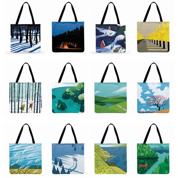 outdoor beach bags abstract pastoral scenery printed tote bag for women casual tote ladies shoulder bag foldable shopping
outdoor beach bags abstract pastoral scenery printed tote bag for women casual tote ladies shoulder bag foldable shopping