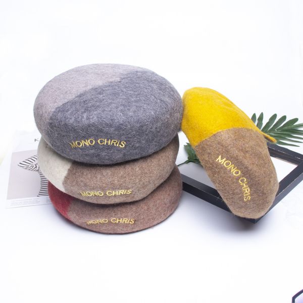 winter beret hat ladies embroidery beanie hat wool warm letter painter cap british octagonal wholesale, Blue;gray
winter beret hat ladies embroidery beanie hat wool warm letter painter cap british octagonal wholesale, Blue;gray