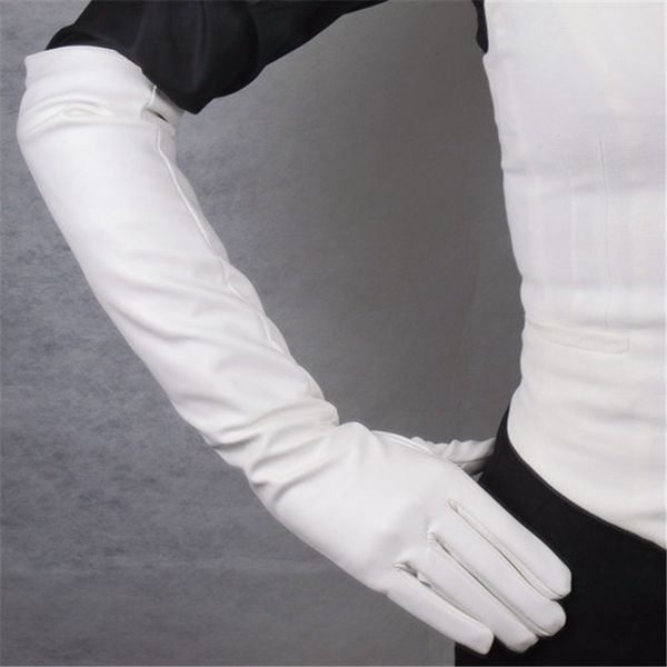 five fingers gloves long leather 50cm lady emulation sheepskin pu white silky lined warm slim hand women wpu83, Blue;gray
five fingers gloves long leather 50cm lady emulation sheepskin pu white silky lined warm slim hand women wpu83, Blue;gray