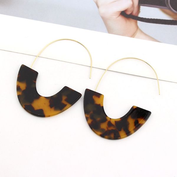quality new fashion leopard grain multi-color big hook acrylic earrings special design semicircle resin drop earrings for woman
quality new fashion leopard grain multi-color big hook acrylic earrings special design semicircle resin drop earrings for woman