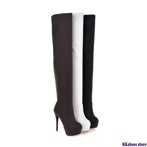 size 33-46 new 2020 slim over the knee boots women super high heels platform shoes autumn thigh high boots female, Black
size 33-46 new 2020 slim over the knee boots women super high heels platform shoes autumn thigh high boots female, Black