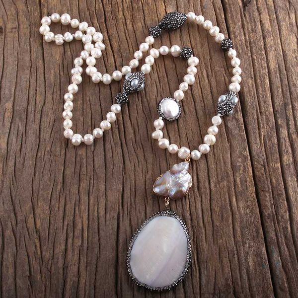 pendant necklaces rh fashion boho jewelry pearl beads knotted handmake paved freshwater women bohemia necklace gift dropship, Silver
pendant necklaces rh fashion boho jewelry pearl beads knotted handmake paved freshwater women bohemia necklace gift dropship, Silver