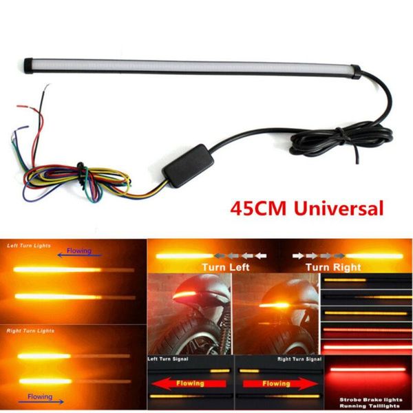 45cm universal led light strip motorcycle sequential flowing led tail drl brake turn signal strobe light taillight
45cm universal led light strip motorcycle sequential flowing led tail drl brake turn signal strobe light taillight