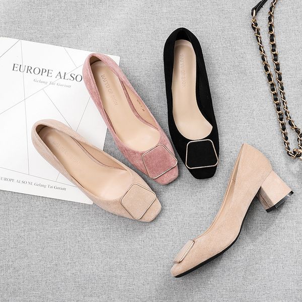 dress shoes women pumps fashion high heels square heel flock quality elegant retro h0009, Black
dress shoes women pumps fashion high heels square heel flock quality elegant retro h0009, Black