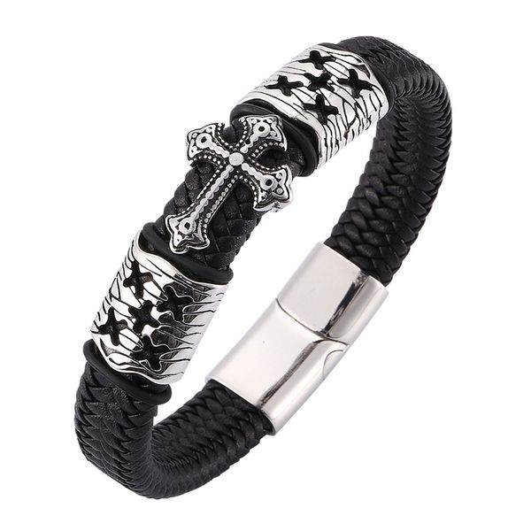 charm bracelets men jewelry cross stainless steel magnet clasp wristband classical bangles fashion gift bb0080, Golden;silver
charm bracelets men jewelry cross stainless steel magnet clasp wristband classical bangles fashion gift bb0080, Golden;silver
