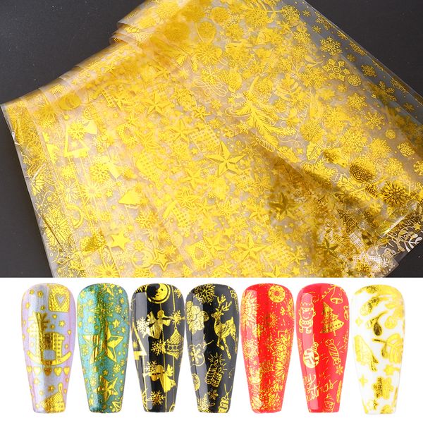 10pcs golden nail foil art christmas set snowflake tree elk transfer sliders nail tips stickers decals winter manicure chsw7116, Black
10pcs golden nail foil art christmas set snowflake tree elk transfer sliders nail tips stickers decals winter manicure chsw7116, Black