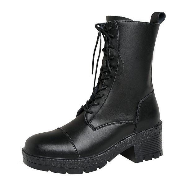 chunky heels boots woman retro platform women ankle bots genuine leather platform 2020 party working winter shoes, Black
chunky heels boots woman retro platform women ankle bots genuine leather platform 2020 party working winter shoes, Black