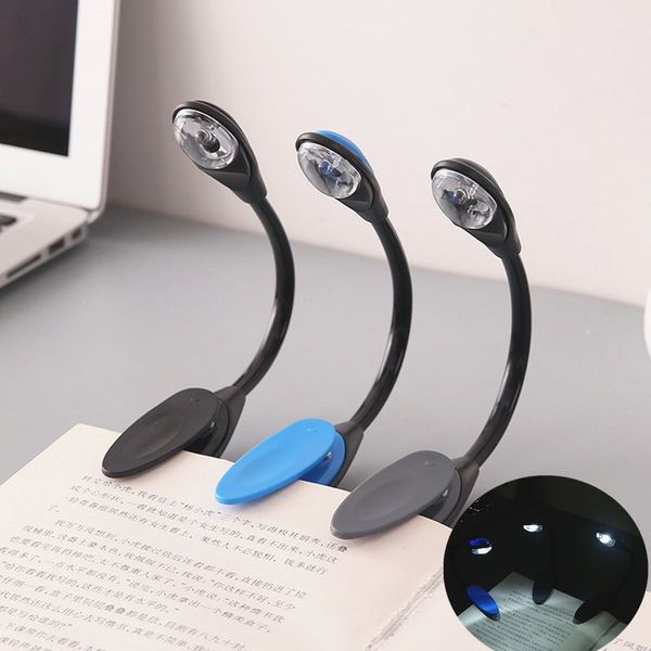 Led Book Light Mini Clip-on Flexible Bright Led Lights Book Reading Lamp For Travel Bedroom Book Reader