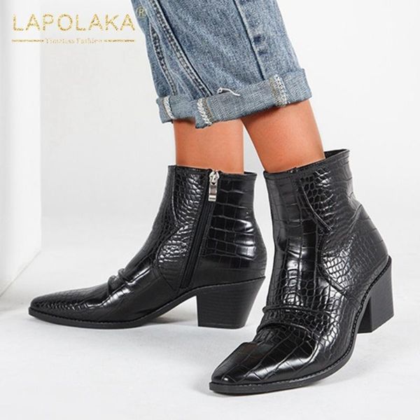 lapolaka 2020 new design large size 43 zip up concise boots ladies footwear zip up chunky heels ankle boots women shoes, Black
lapolaka 2020 new design large size 43 zip up concise boots ladies footwear zip up chunky heels ankle boots women shoes, Black