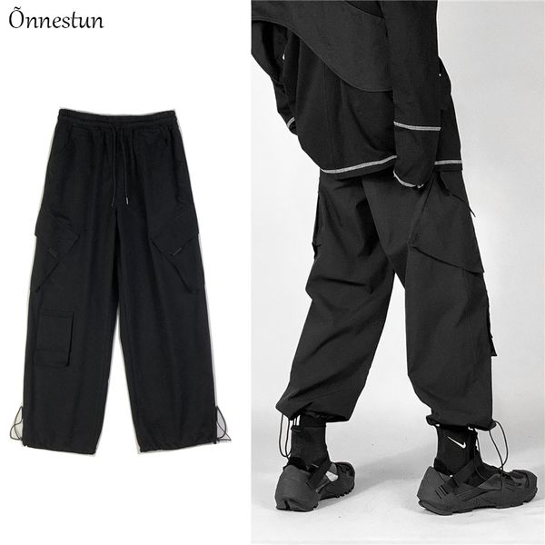 men's pants onnestun spring multiple pockets sport hip hop jogger causal retro japanese loose men streetwear, Black
men's pants onnestun spring multiple pockets sport hip hop jogger causal retro japanese loose men streetwear, Black