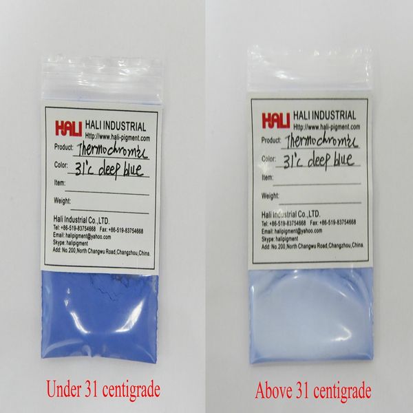 thermochromic pigment,temperature sensitive pigment,active pigment,color:31c deep blue,minimum order:1kg,ship by fedex....., Silver;gold
thermochromic pigment,temperature sensitive pigment,active pigment,color:31c deep blue,minimum order:1kg,ship by fedex....., Silver;gold