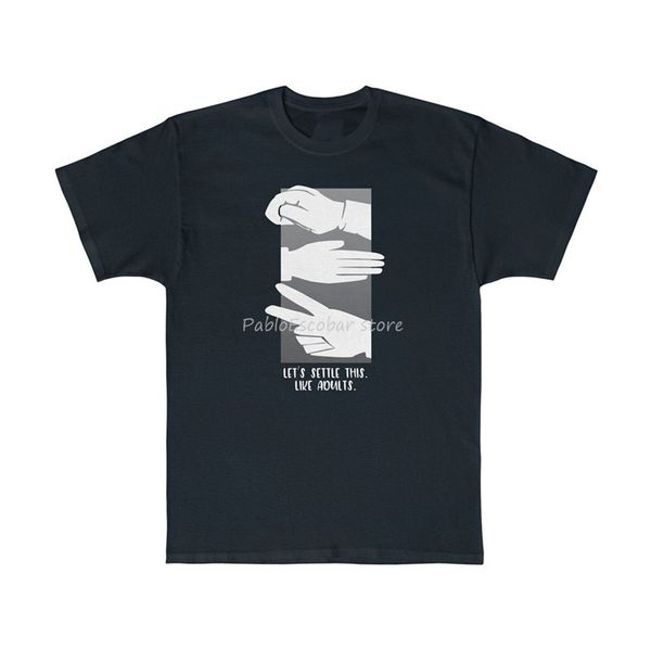 let's settle this like adults tee rock paper scissors white design t-shirt outdoor wear tee shirt men brand tshirt
let's settle this like adults tee rock paper scissors white design t-shirt outdoor wear tee shirt men brand tshirt