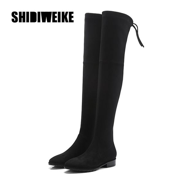 boots faux suede slim over the knee winter women thigh high female heel shoes woman v538, Black
boots faux suede slim over the knee winter women thigh high female heel shoes woman v538, Black