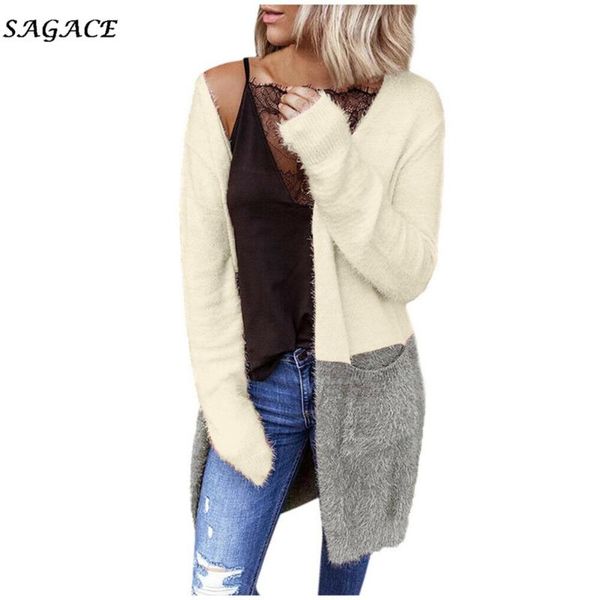 sagace coats women knitting open front solid color cardigan pockets long sleeve knitting sweater coat warm outwear fashion coat, Black;brown
sagace coats women knitting open front solid color cardigan pockets long sleeve knitting sweater coat warm outwear fashion coat, Black;brown
