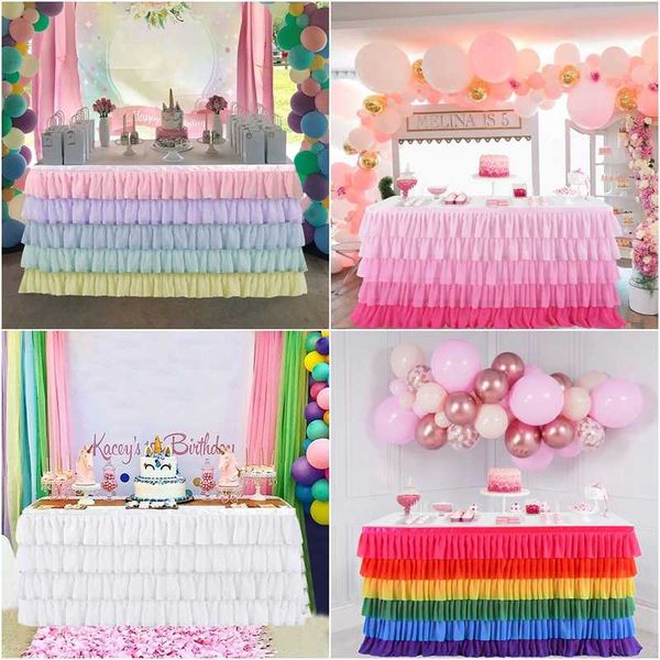 5 layer tulle table skirt for baby birthday party tutu table skirts for banquet wedding l party cloth festival decor
5 layer tulle table skirt for baby birthday party tutu table skirts for banquet wedding l party cloth festival decor
