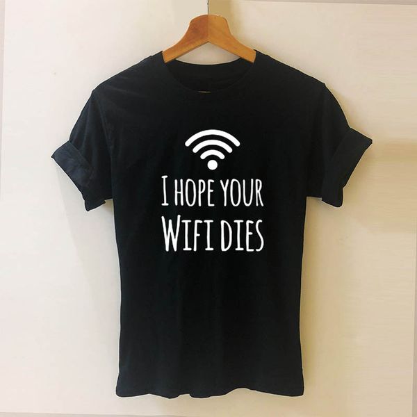 i hope your wifi dies letters print women tshirt casual cotton hipster funny t shirt for girl tee drop ship
i hope your wifi dies letters print women tshirt casual cotton hipster funny t shirt for girl tee drop ship