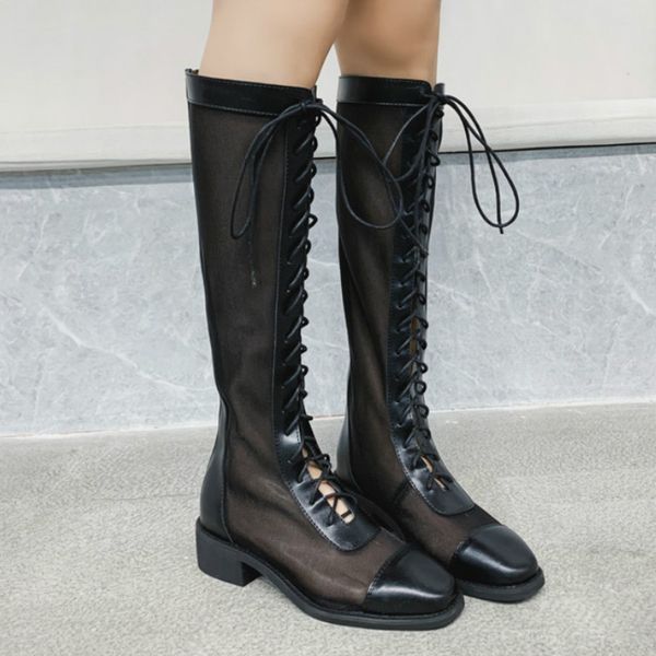 boots leopard land autumn winter women's strap handsome all-match \n tube sandal square head breathable mesh cwf, Black
boots leopard land autumn winter women's strap handsome all-match \n tube sandal square head breathable mesh cwf, Black
