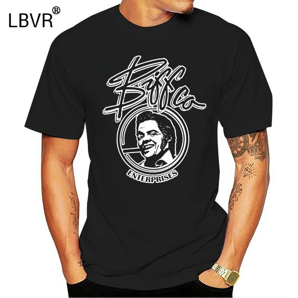 biff co. enterprises back future 80s movie character mens t-shirt