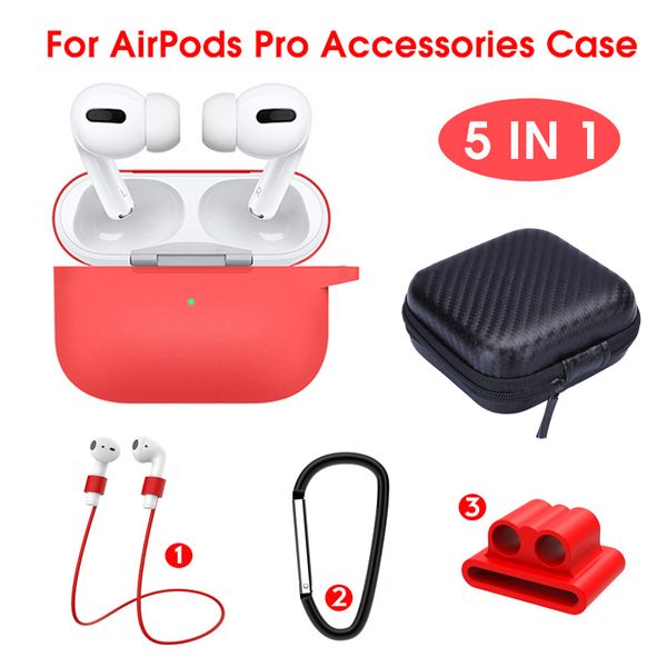 5 in 1 lanyard carabiner protective case for airpods pro soft silicone earphones case for airpods 3 pro accessories storage box
5 in 1 lanyard carabiner protective case for airpods pro soft silicone earphones case for airpods 3 pro accessories storage box