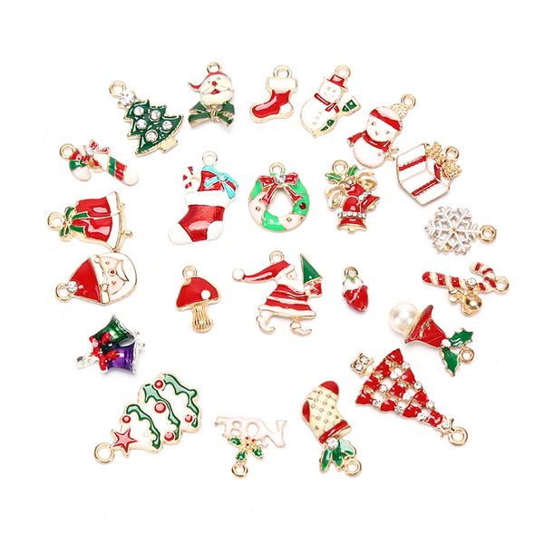 enamel mixed shape christmas santa claus charms pendant diy making jewelry gift, Bronze;silver
enamel mixed shape christmas santa claus charms pendant diy making jewelry gift, Bronze;silver