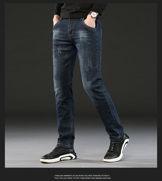 dark blue little feet comfortable stretch jeans men cultivate one's morality pants leisure joker linye950
dark blue little feet comfortable stretch jeans men cultivate one's morality pants leisure joker linye950