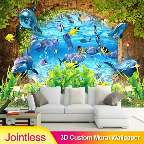 jointless underwater world ocean dolphin fish custom 3d p mural wallpaper for kids room bedroom kindergarten cartoon
jointless underwater world ocean dolphin fish custom 3d p mural wallpaper for kids room bedroom kindergarten cartoon
