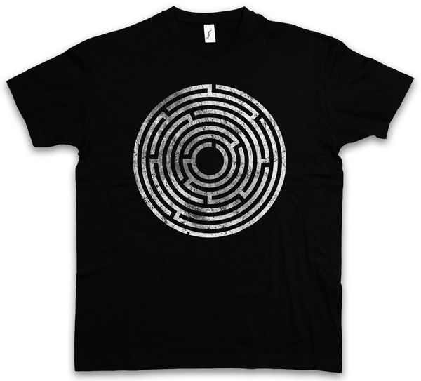 2019 circle maze t-shirt spiral labyrinth mystic hypnotic esoterik hypno
