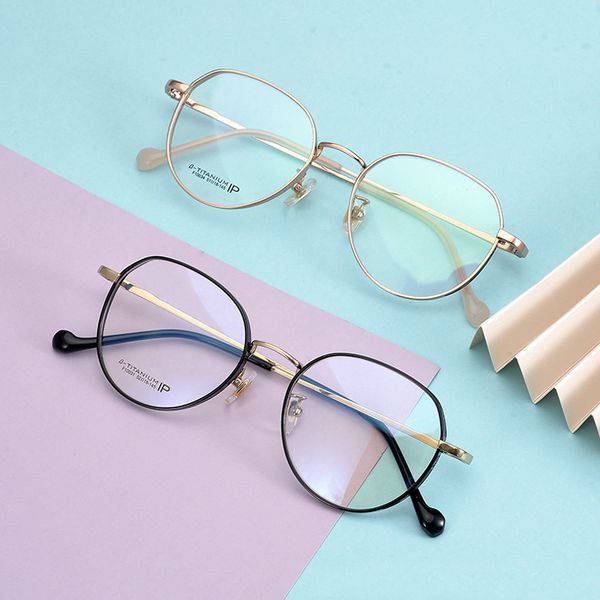 ultralight titanium eyeglasses frame for women round female vintage luxury prescription myopia optical glasses frame eyewear, Black
ultralight titanium eyeglasses frame for women round female vintage luxury prescription myopia optical glasses frame eyewear, Black