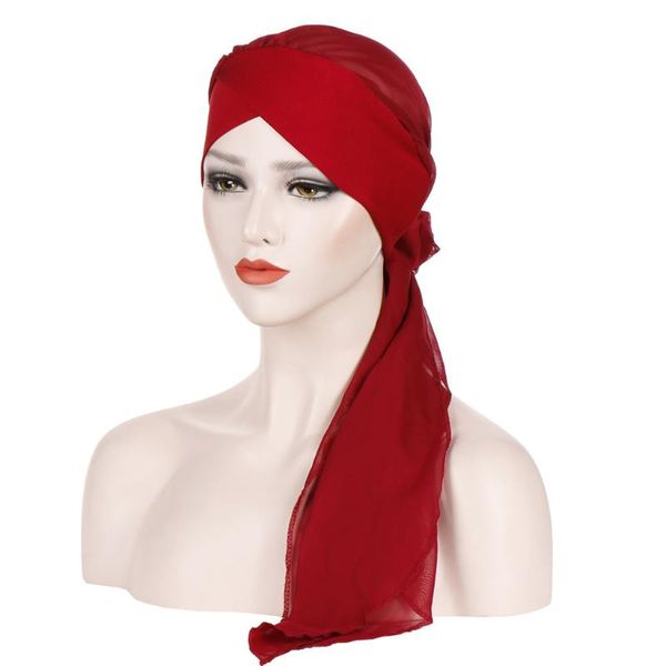 beanie/skull caps forehead cross turban solid color fashion chiffon long tail baotou cap women beanie, Blue;gray
beanie/skull caps forehead cross turban solid color fashion chiffon long tail baotou cap women beanie, Blue;gray