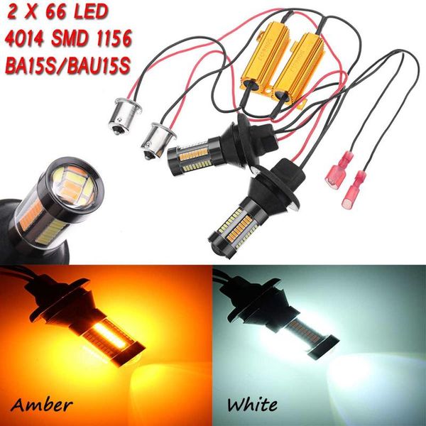2pcs 12v white amber 4014 66 smd led bulbs 1156 ba15s bau15s car light turn signal lamps lens for cars
2pcs 12v white amber 4014 66 smd led bulbs 1156 ba15s bau15s car light turn signal lamps lens for cars