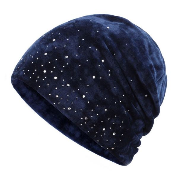women skullies winter velvet hat beanies soft warm shiny pearls rhinestones hats, Blue;gray
women skullies winter velvet hat beanies soft warm shiny pearls rhinestones hats, Blue;gray