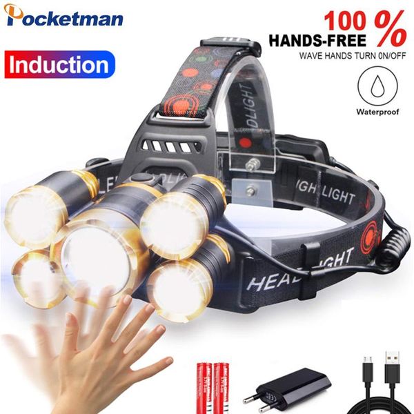 headlamps ultra bright headlight body motion sensor led headlamp usb rechargeable head light waterproof lamp with 18650 battery
headlamps ultra bright headlight body motion sensor led headlamp usb rechargeable head light waterproof lamp with 18650 battery